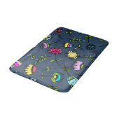 Launisches florales Muster Art Design Badematte (Schrägansicht)