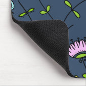 Launisches florales Muster Art Design Mousepad (Ecke)