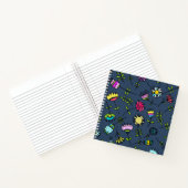Launisches florales Muster Art Design Notizblock (Innenseite)