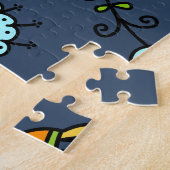 Launisches florales Muster Art Design Puzzle (Seite)