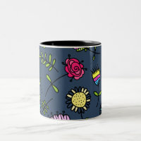 Launisches florales Muster Art Design