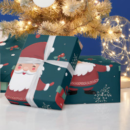 Launisches Gnomie-Liebesherz Weihnachtsfeiertag Geschenkpapier