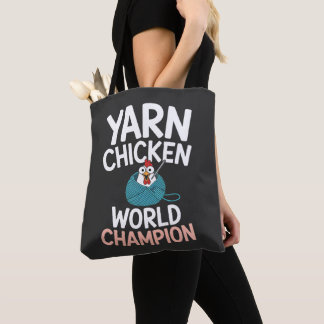 Launisches Hähnchengarn-Häkel-Champion-Projekt  Tasche