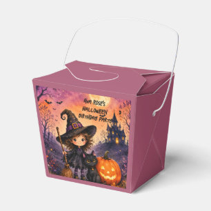 Launisches Mädchen Hexe Halloween Geburtstagsfeier Geschenkschachtel