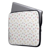 Launisches Mondsternmuster Laptopschutzhülle (Vorderseite Links)