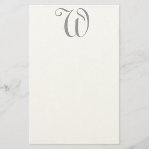 Launisches Monogramm-Filz-Briefpapier W Editable Briefpapier