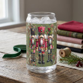 Launisches Patchwork-Weihnachts-Nussknacker-Trio Dosenglas