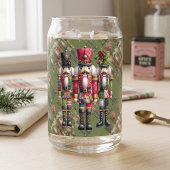 Launisches Patchwork-Weihnachts-Nussknacker-Trio Dosenglas