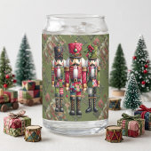 Launisches Patchwork-Weihnachts-Nussknacker-Trio Dosenglas