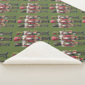 Launisches Patchwork-Weihnachts-Nussknacker-Trio Sherpadecke (3/4)