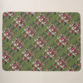 Launisches Patchwork-Weihnachts-Nussknacker-Trio Sherpadecke (Vorderseite (Horizontal))