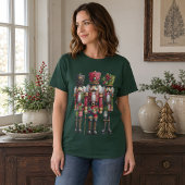 Launisches Patchwork-Weihnachts-Nussknacker-Trio T-Shirt