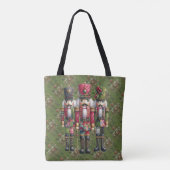 Launisches Patchwork-Weihnachts-Nussknacker-Trio Tasche (Rückseite)