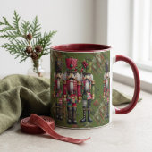 Launisches Patchwork-Weihnachts-Nussknacker-Trio Tasse