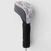 Launisches Pilzhäuschen-Muster (10) Golf Headcover (angewinkelt)
