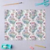 Launisches Pilzhäuschen-Muster (10) Seidenpapier (Basteln)