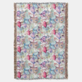 Launisches Pilzhäuschen-Muster (6) Decke (Vorderseite Vertikal)