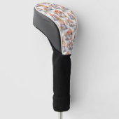 Launisches Pilzhäuschen-Muster (9) Golf Headcover (angewinkelt)