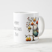 Launisches Rebhuhn in einem Weihnachtsbirnbaum Jumbo-Tasse (Vorderseite Rechts)