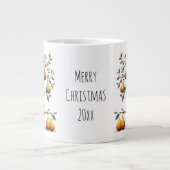 Launisches Rebhuhn in einem Weihnachtsbirnbaum Jumbo-Tasse (Vorderseite)