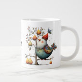 Launisches Rebhuhn in einem Weihnachtsbirnbaum Jumbo-Tasse (Rechts)