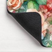 Launisches Rosenmuster Mousepad (Ecke)
