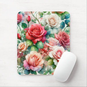 Launisches Rosenmuster Mousepad
