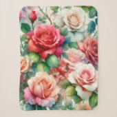 Launisches Rosenmuster Sherpadecke (Vorderseite)