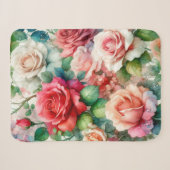 Launisches Rosenmuster Sherpadecke (Vorderseite (Horizontal))