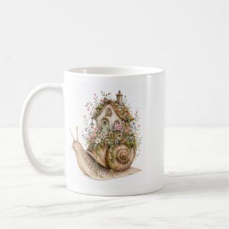 Launisches Schneckenhaus Cottagecore-Aufkleber Kaffeetasse