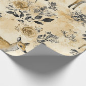 Launisches Waldreh-Muster Geschenkpapier (Ecke)