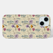 Launisches Wildblumen-Nahtloses Muster Case-Mate iPhone Hülle (Rückseite (Horizontal))