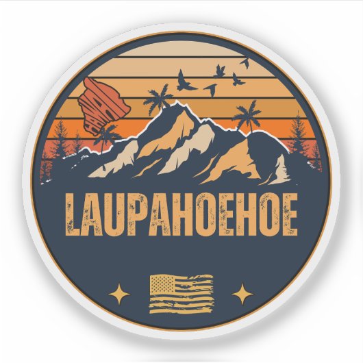 Laupahoehoe, Hawaii Aufkleber (Vorderseite)