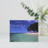 Laura Beach Marshall Islands Postkarte (Stehend Vorderseite)