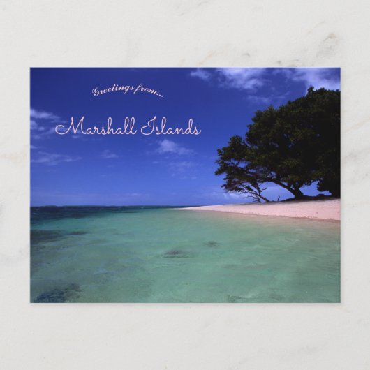 Laura Beach Marshall Islands Postkarte (Vorderseite)