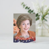 Laura Bush, First Lady der USA Postkarte (Stehend Vorderseite)