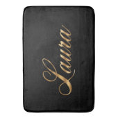 Laura gold Design Lettering Badematte (Vorderseite Vertikal)