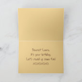 Laura Happy Birthday Palomino Pferdekarte Karte (Innenseite)