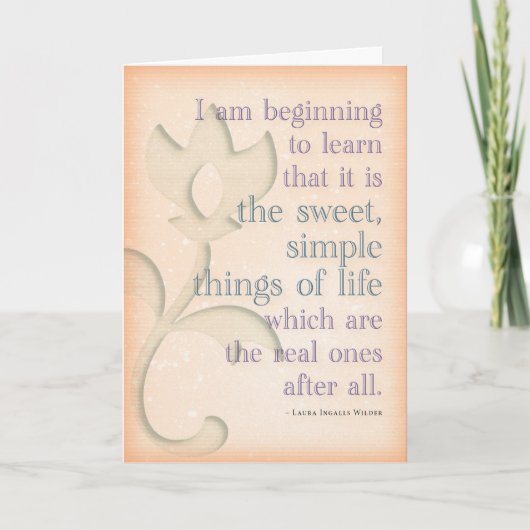 Laura Ingalls Wilder-Geburtstags-Karte Karte (Vorderseite)