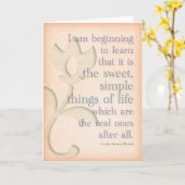 Laura Ingalls Wilder-Geburtstags-Karte Karte (Gelbe Blume)