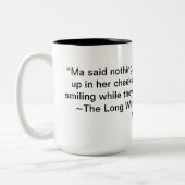Laura Ingalls Wilder "The Long Winter" Quote Tasse (Links)