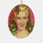 Laura-La Plante Titelseite 1929. Weihnachten Keramik Ornament (Rechts)