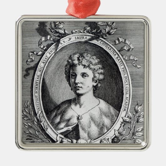 Laura Maria Caterina Bassi Ornament Aus Metall (Vorne)