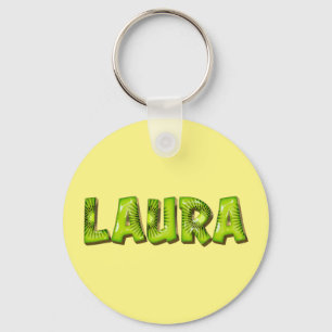 Laura Name Kiwi Design Schlüsselger Schlüsselanhänger