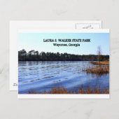 LAURA S. WALKER STAAT PARK - Waycross, Georgia Postkarte (Vorne/Hinten)