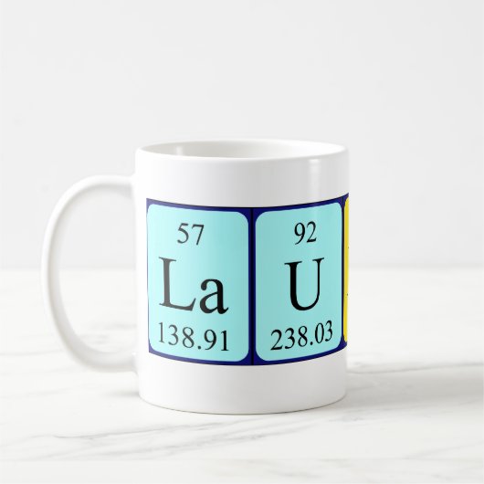 Lauraine Periodenname Tasse (Links)