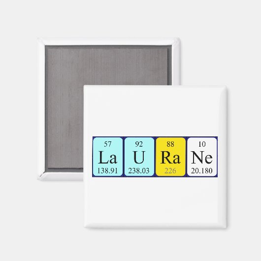 Laurane Periodenmagnet Magnet (Vorderseite/Rückseite)