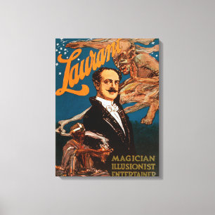 Laurant Magician, Illusionist, Entertainer Magic Leinwanddruck