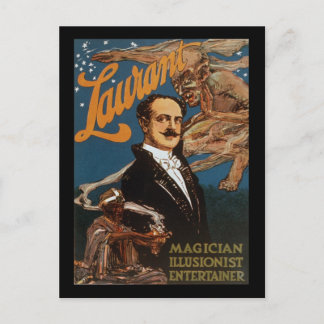 Laurant Zauberkünstler Illusionist Unterhaltungskü Postkarte