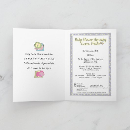 Lauras Einladung (Innenseite)